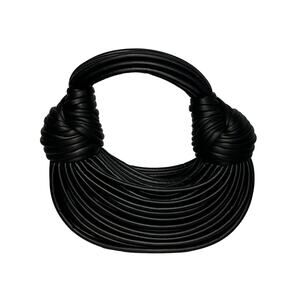 Knotted Mini Black Handbag